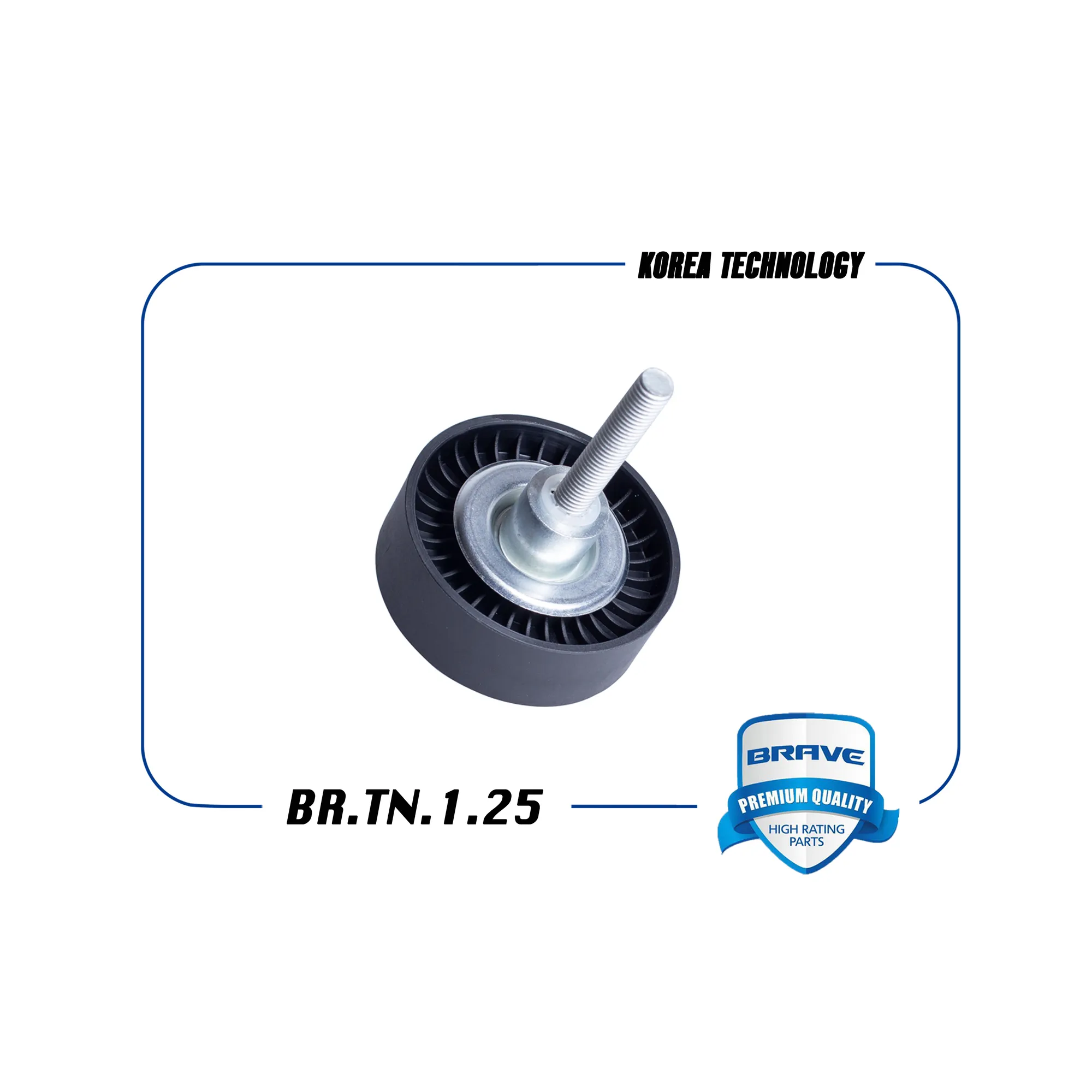 Ролик натяжителя ремня ГРМ обводной VW Polo,Golf,Tiguan06-,SKODA Rapid BRAVE BR.TN.1.25