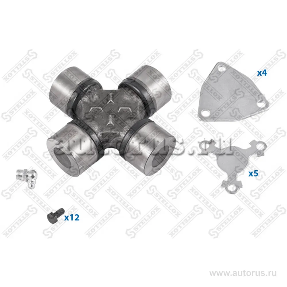 Крестовина кардан с пластинами 44x126 Volvo F10/F12/FL10 STELLOX 8467313_SX