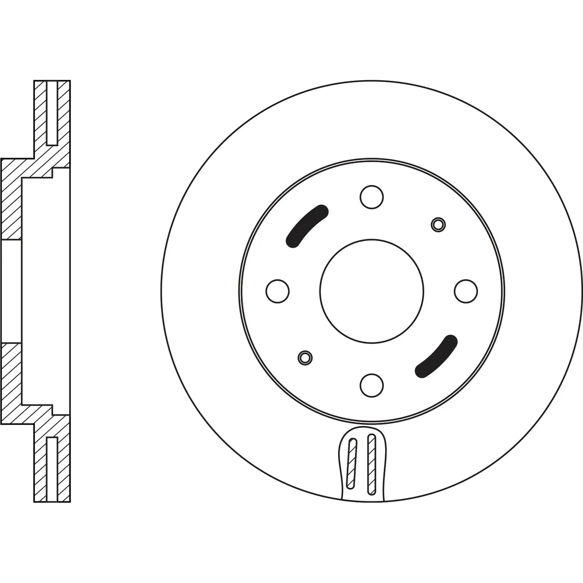 Диск тормозной передний VOLVO S40/V40 1.6-1.9TD 95 FIT FR0227V