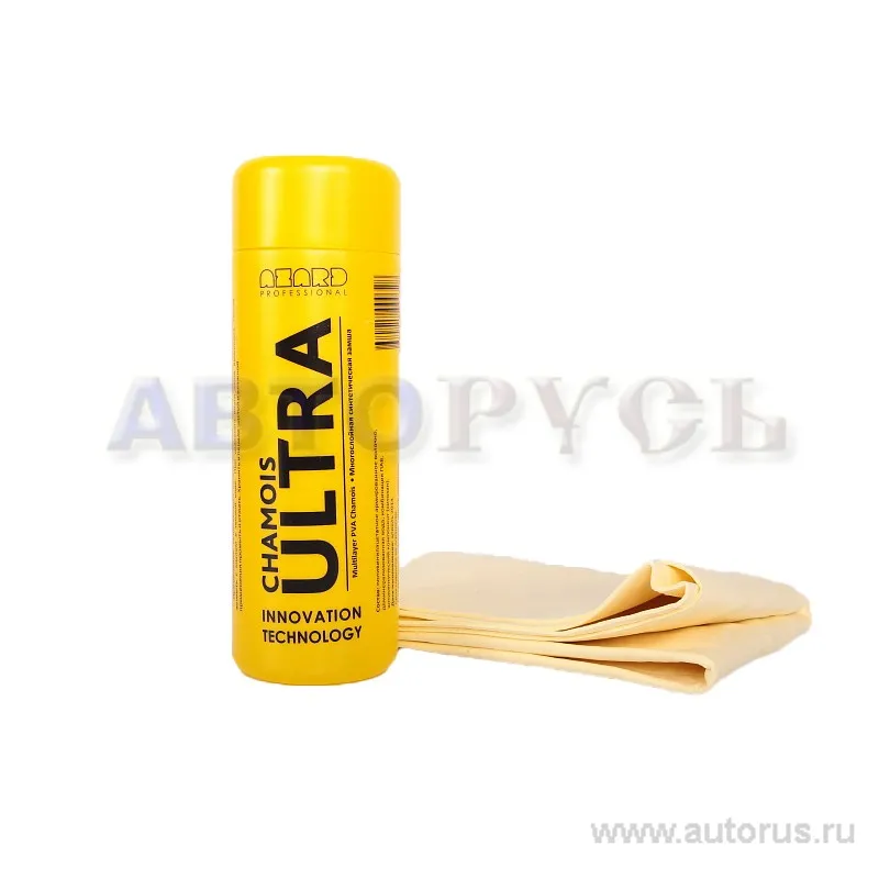Салфетка замша искуственная ULTRA COMPACT 32x43 см тубус AZARD AUC-01