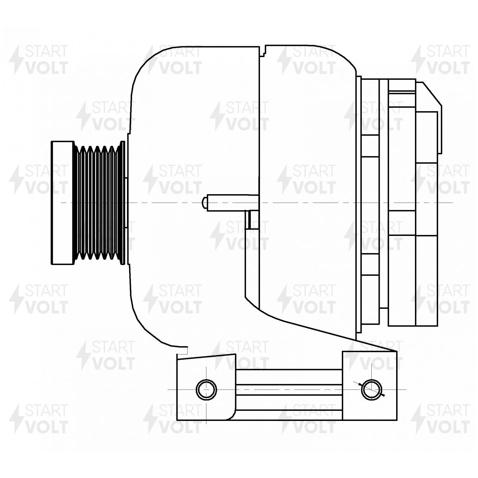 Генератор 120A STARTVOLT LG 1025