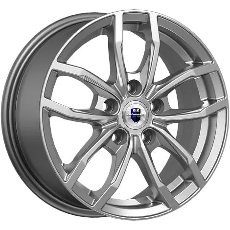 Диск литой R15 6.5J 5x108/67.1 ET42 КИК Фрост Дарк платинум 80337