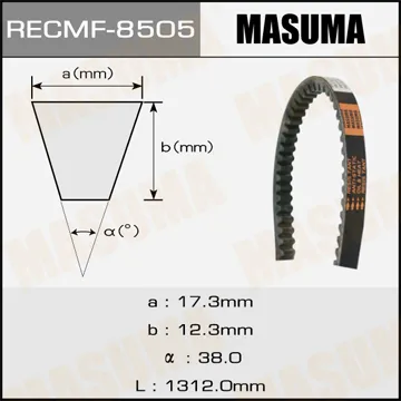 Ремень клиновый рк8505 17x1312 мм MASUMA 8505