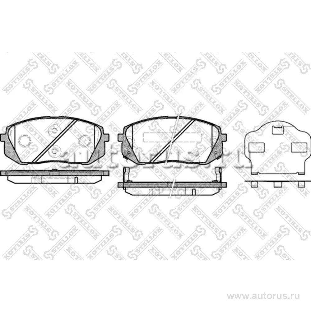 Колодки дисковые п. KIA Carens 2.0CVVTi/CRDi 06> STELLOX 002 010-SX
