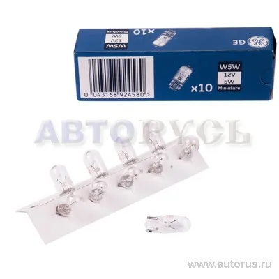 Лампа 12V W5W 5W GE Lighting 1 шт. картон 27888