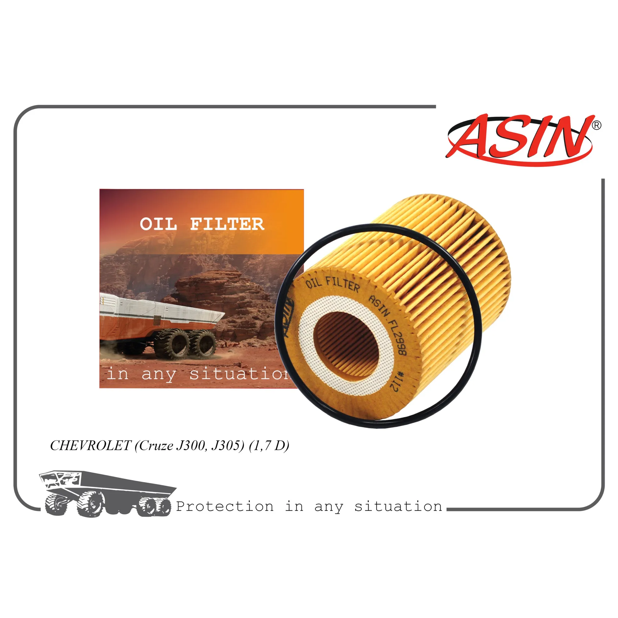 Фильтр масляный 98018448/ASIN.FL2998 ASIN ASIN ASIN.FL2998