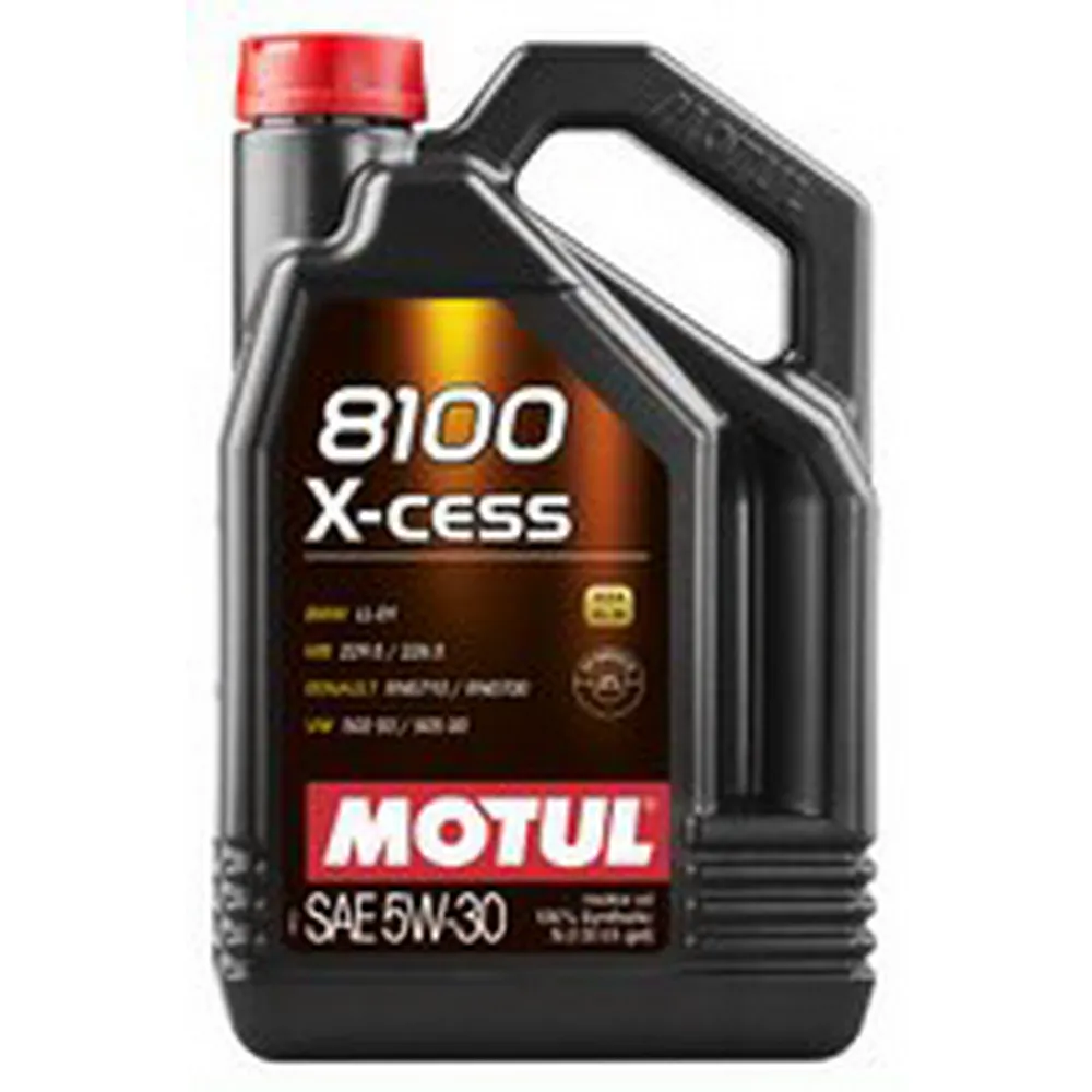 Масло моторное Motul 8100 X-cess 5W-30 синтетическое 5 л 109886
