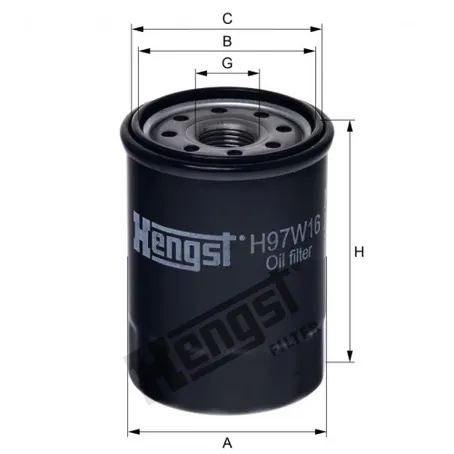 фильтр масляный HENGST H97W16