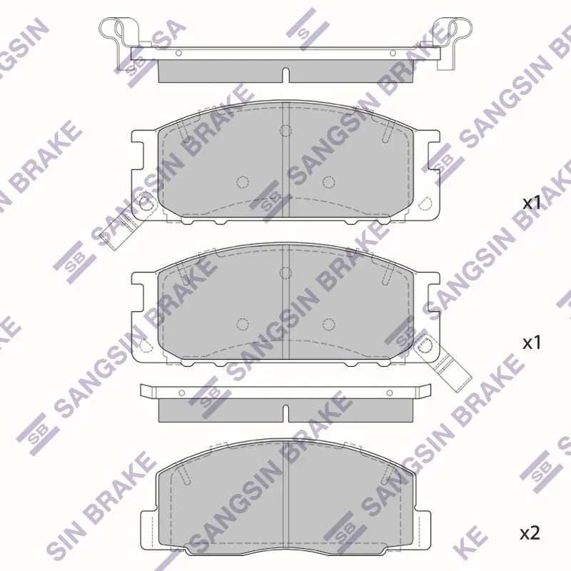 Колодки тормозные TOYOTA ESTIMA EMINA LITEACE передние HI-Q SP1464