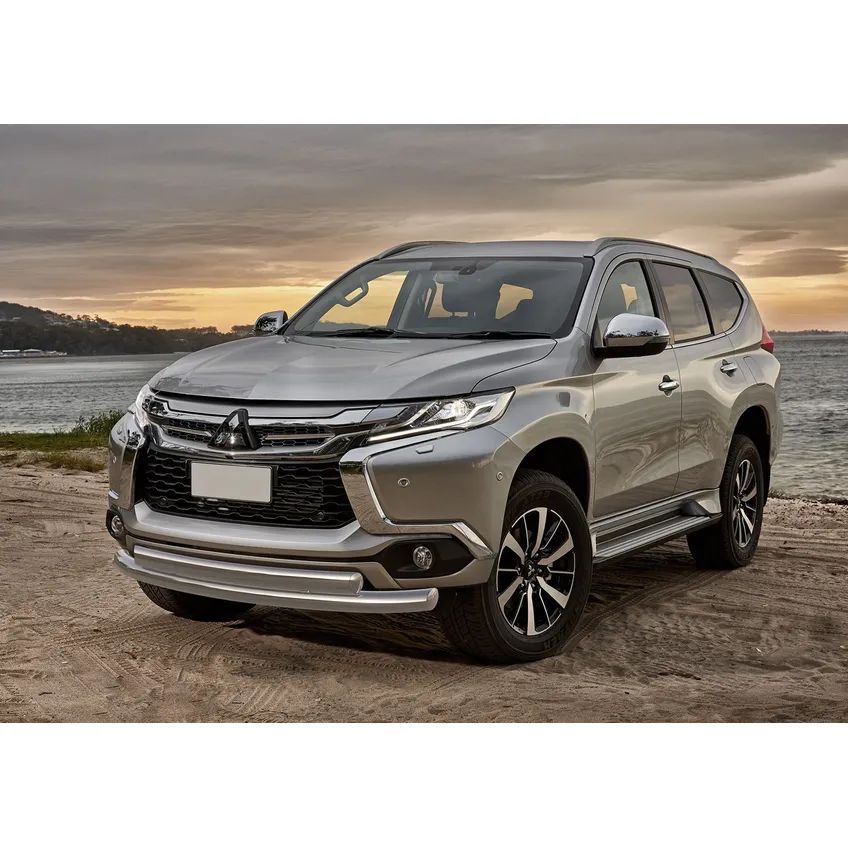 Защита переднего бампера d76+75x42 овал Rival для Mitsubishi Pajero Sport III 2016-н.в., нерж. сталь, R.4012.002