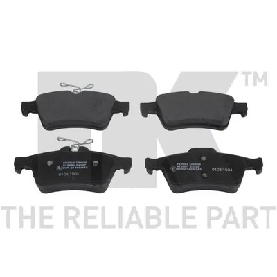 КОЛОДКИ ЗАД FRD FOCUS II C MAX MAZ 3 5 VOL C30 C70 II S40 II V50 03 NK 222562