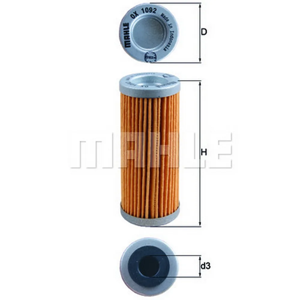 Фильтр масляный KNECHT/MAHLE OX1092