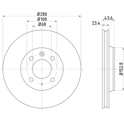 Диск тормозной передний стандартный SAAB TEXTAR 92053600