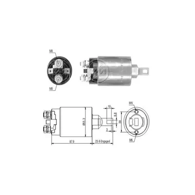 Реле втягивающее MITSUBISHI ERA ZM896