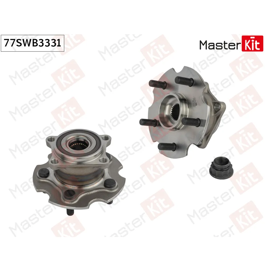 Ступица в сборе с подшипником зад. MASTERKIT 77SWB3331