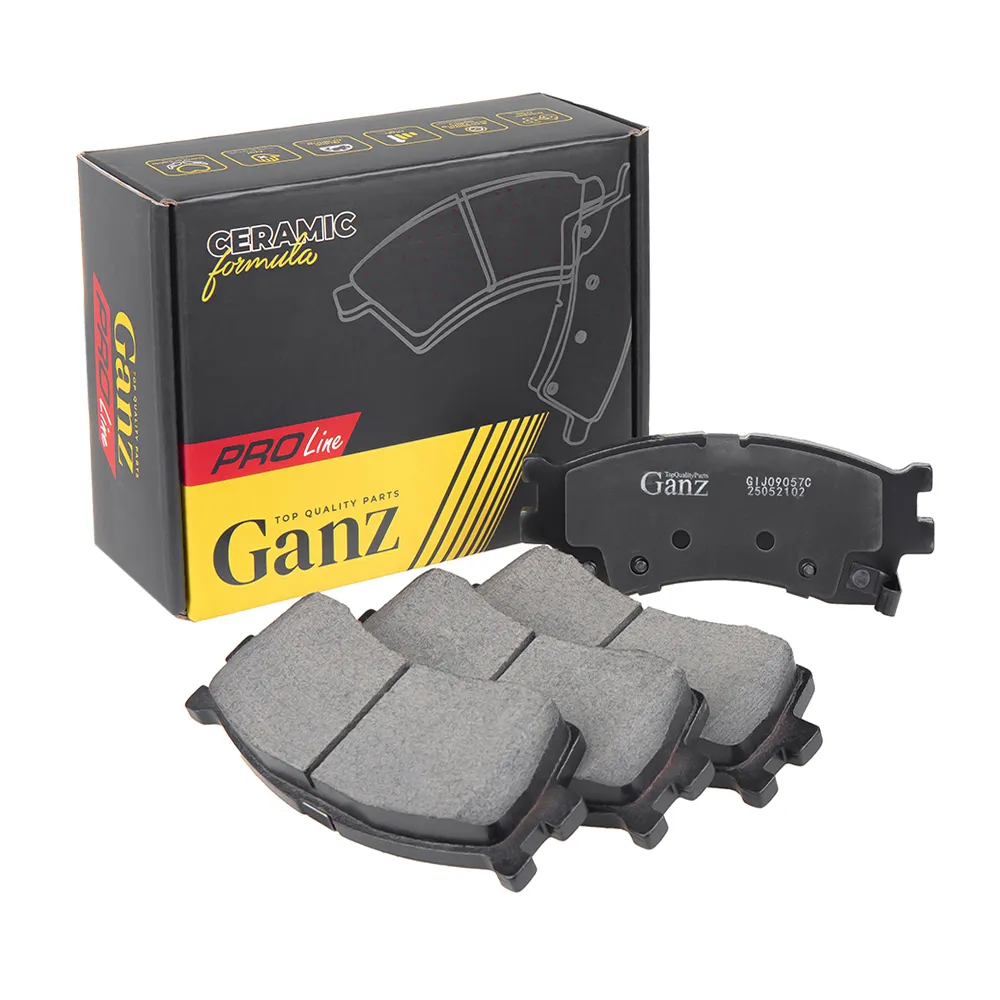 Колодки тормозные передние PRO-Line Ceramic для KIA Spectra /Shuma 2 (01-04)/Rio(Калинин) GANZ GIJ09057C