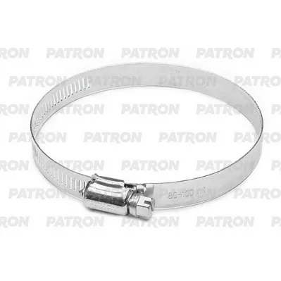 Хомут винтовой 80-100 мм American Type лента с перфорацией, ширин PATRON PA080100