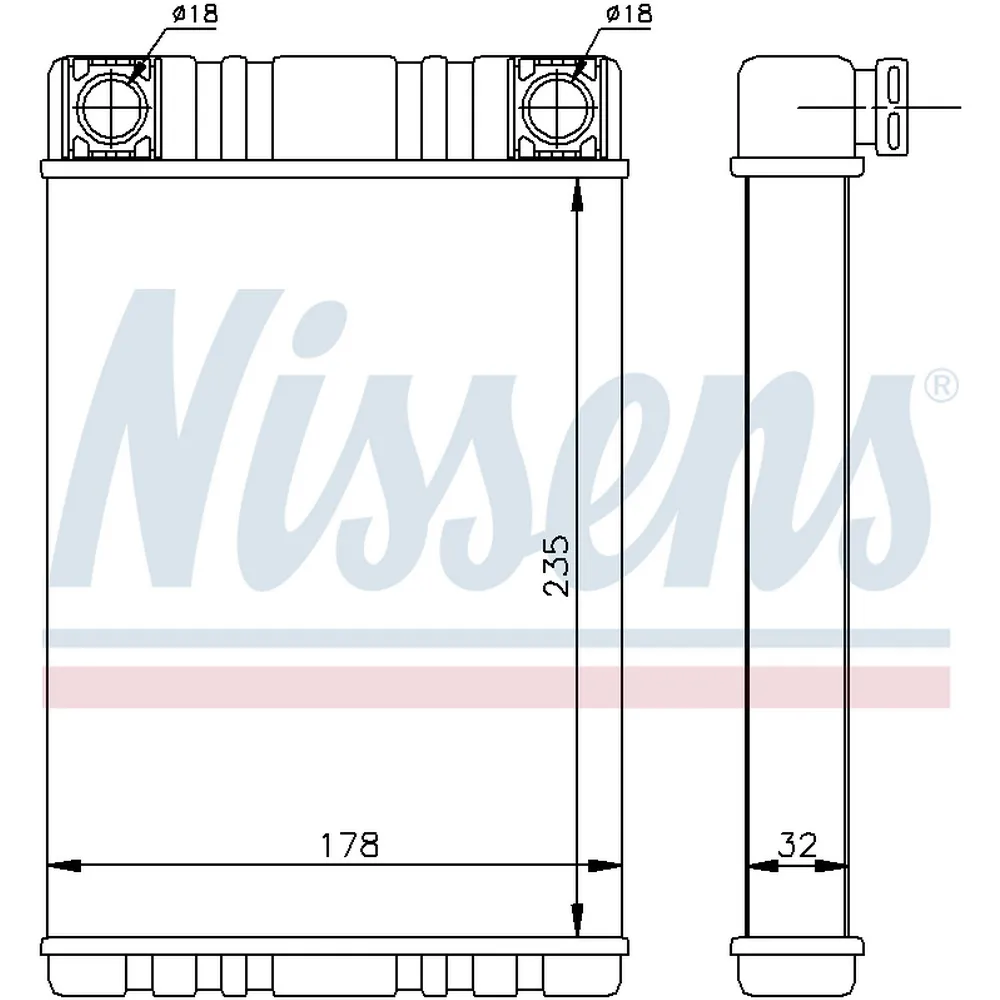 радиатор печки  mb w203/c209/w463/r230 00>