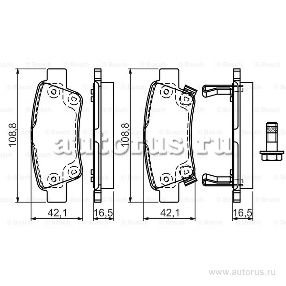 Колодки тормозные задние BOSCH 0 986 494 329