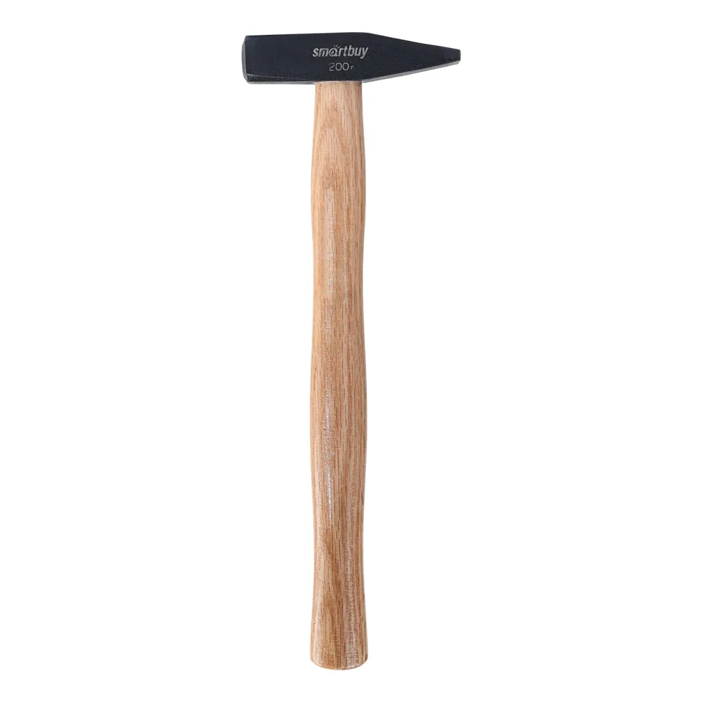 Молоток слесарный с деревянной клеенной рукояткой, 200 г, Smartbuy tools SMARTBUY SBT-GHW-200