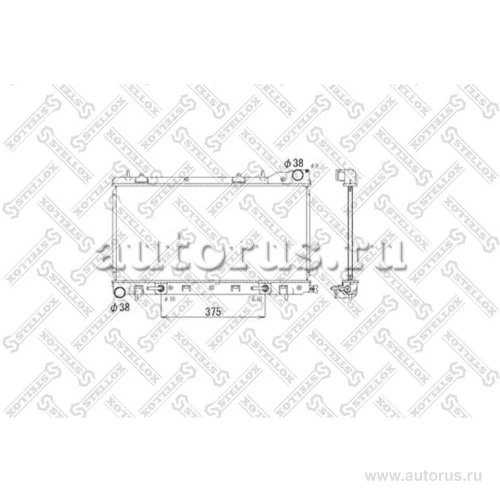 Радиатор системы охлаждения АКПП Subaru Forester 2.0 16V 98-02 STELLOX 10-25051-SX