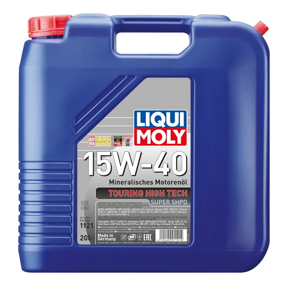 Масло моторное THT Super SHPD 15W-40 CI-4/SL A3/B4/E7 DH-1 (20л) LIQUI MOLY 1121