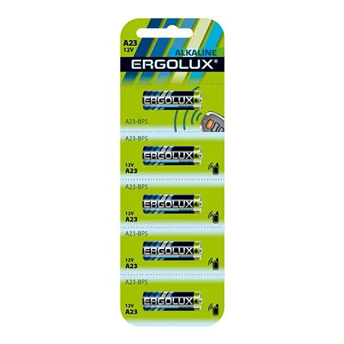 Батарейка алкалиновая ERGOLUX Alkaline A23 12V (5 шт) A23-BP5