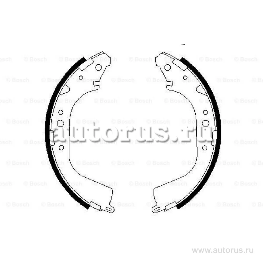 Колодки тормозные TOYOTA Hiace (14-) задние барабанные (4шт.) BOSCH BOSCH 0986487414
