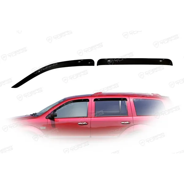Дефлектора на окна Dodge Durango II 2004-2008/Chraysler Aspen 2006-2008 деф.окон Cobra Tuning D20404