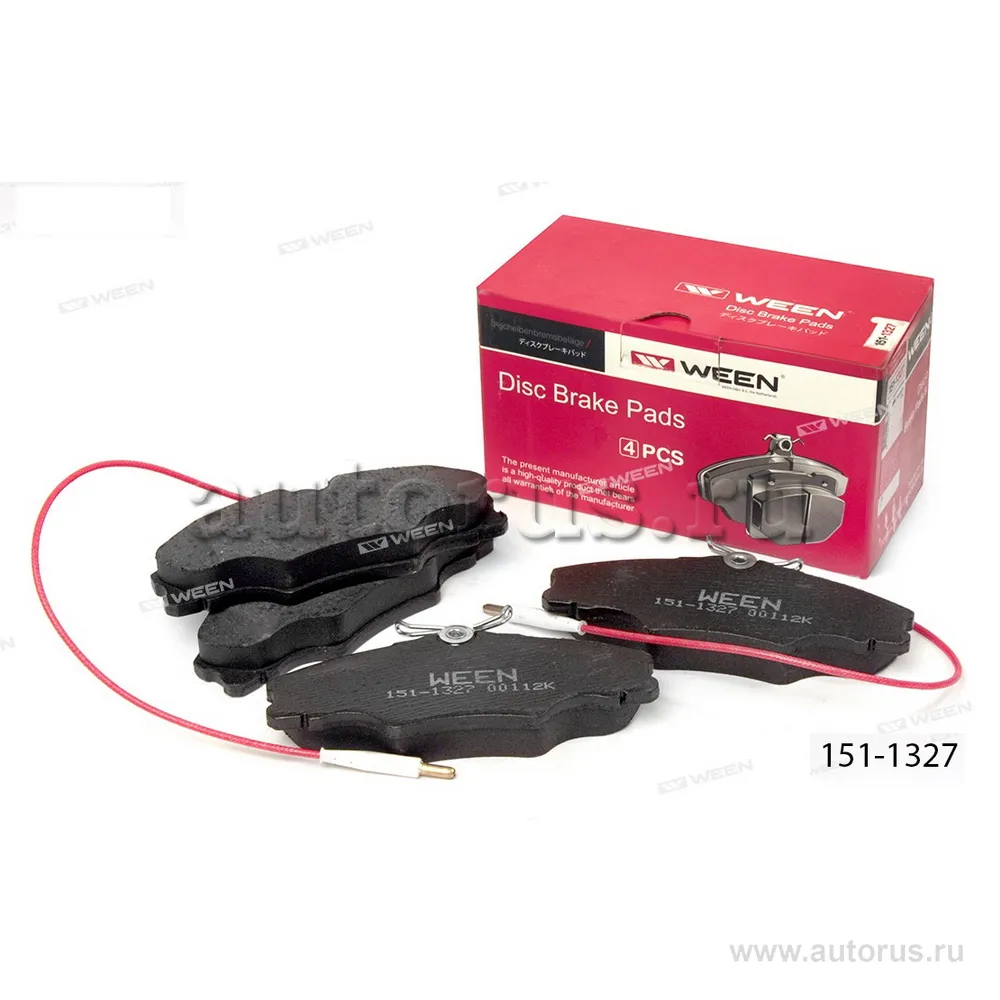 Тормозные колодки дисковые передние PEUGEOT 406 WEEN 151-1327