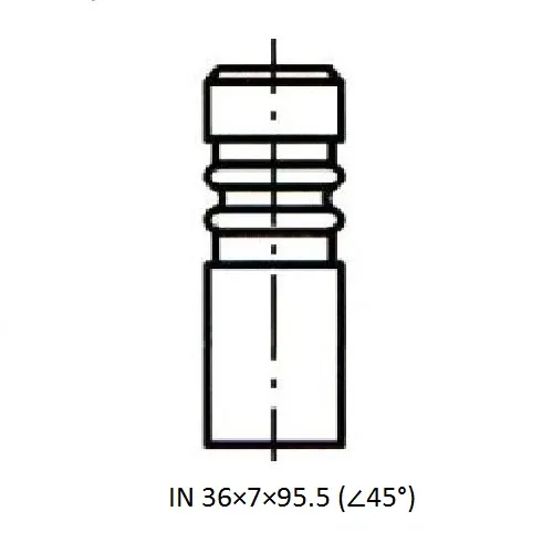КЛАПАН ДВС VAG 1.9 D/TD (1Y,AAZ,ABL,ADE,ADG,AEF) ZIKMAR Z17494R