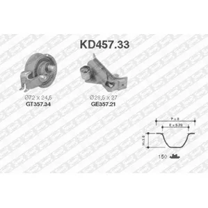 Ремкомплект ГРМ (ролик+натяжитель) VAG+Skoda 95-> mot.1,8/1,8T 20V SNR NTN-SNR KD457.33