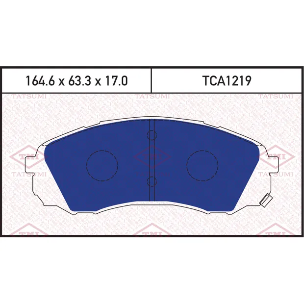 Колодки тормозные дисковые передние KIA Carnival 06->/ HAVAL H9 TATSUMI TCA1219