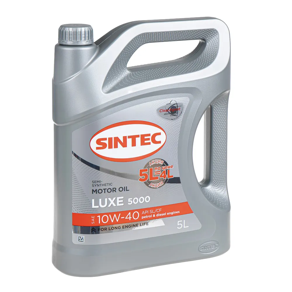 Масло моторное Luxe 5000 10W-40 SL/CF 5л (Акция 5л по цене 4л) Sintec 600300