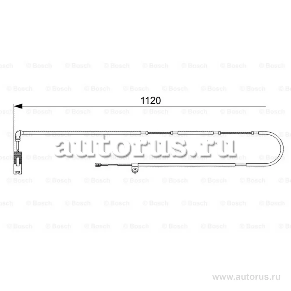 Датчик износа колодок задних land rover range rover 4.43.0td 02 BOSCH 1987473010
