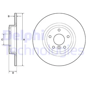 Диск тормозной DELPHI BG4766C