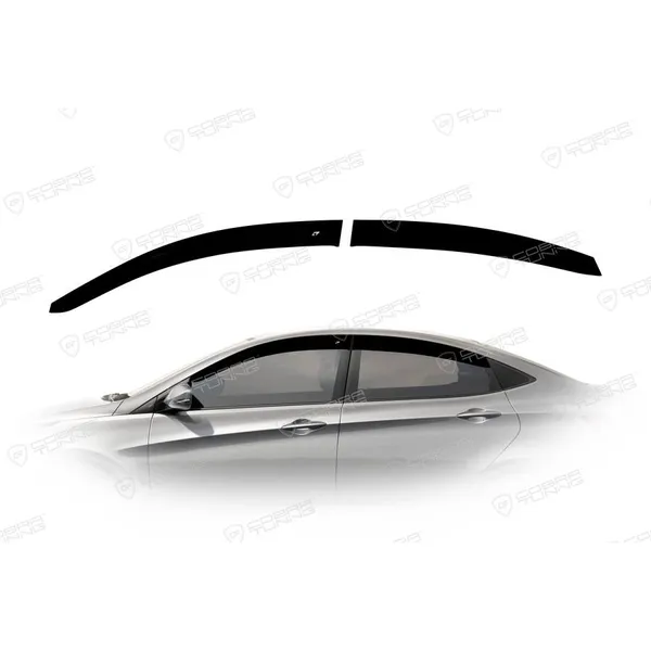 Дефлектора на окна Hyundai Solaris Sd 2010-2014: 2014/Verna Sd 2010, 2014EuroStandard деф.окон Cobra Tuning HE22510