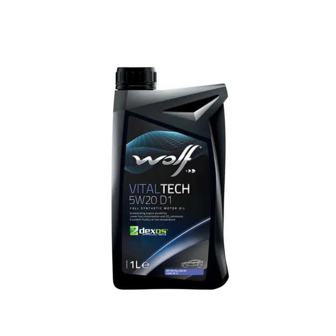 Моторное масло VITALTECH 5W20 D1 1L Wolf 8330940