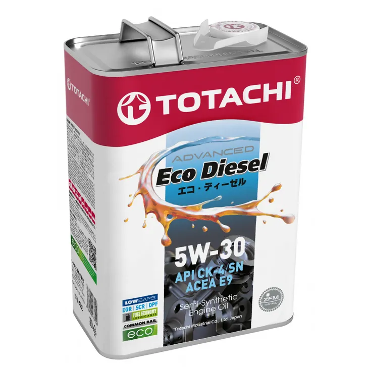 Масло моторное TOTACHI Eco Diesel CK-4/СJ-4/SN псинт 5W-30 6л TOTACHI E2206