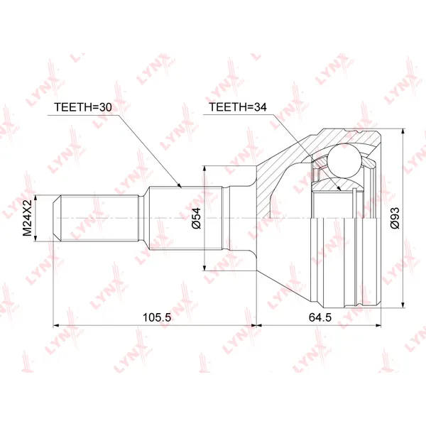 Шрус LYNXauto CO-3779