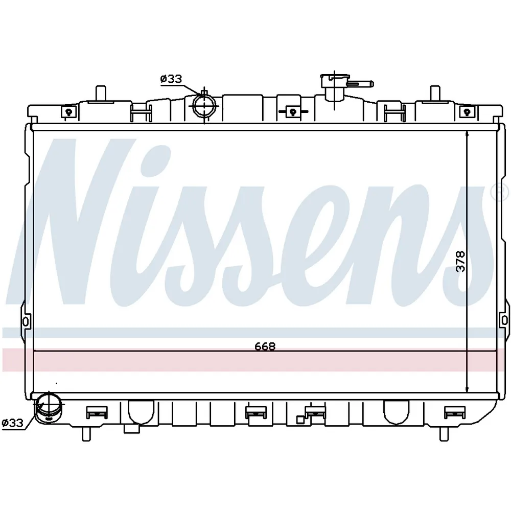 Радиатор основной NISSENS 67488