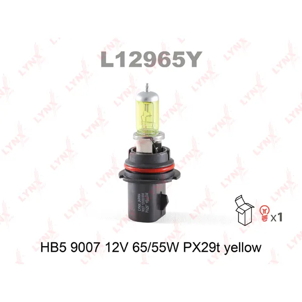 Лампа 12V HB5 65/55W PX29t LYNXauto L12965Y
