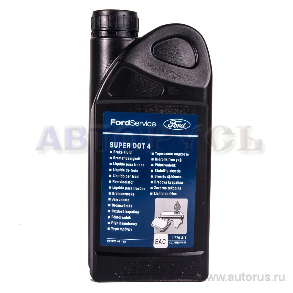 Жидкость тормозная FORD Super DOT4 DOT4 1 л 1 776 311