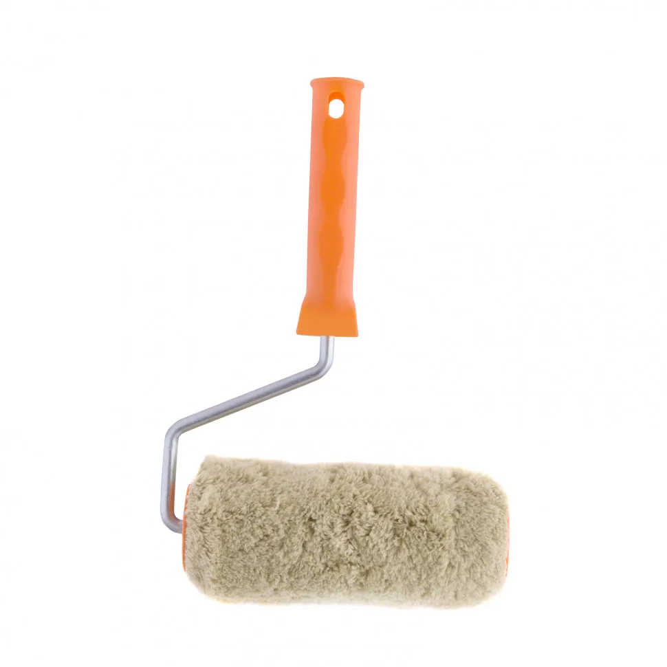 Валик полиакрил - полиэстер, Фасадные работы, длина - 180 мм, ворс 18 мм, D - 48 мм, D ручки - 8 мм СИБРТЕХ 80174