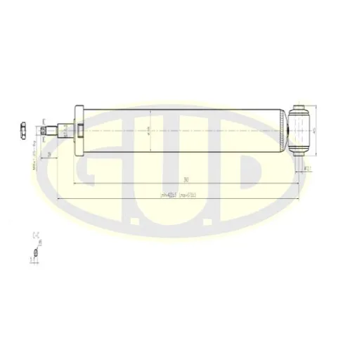 АМОРТИЗАТОР ЗАД ГАЗ FRD FIESTA V 01-10/MAZ 2 03- G.U.D GSA553308