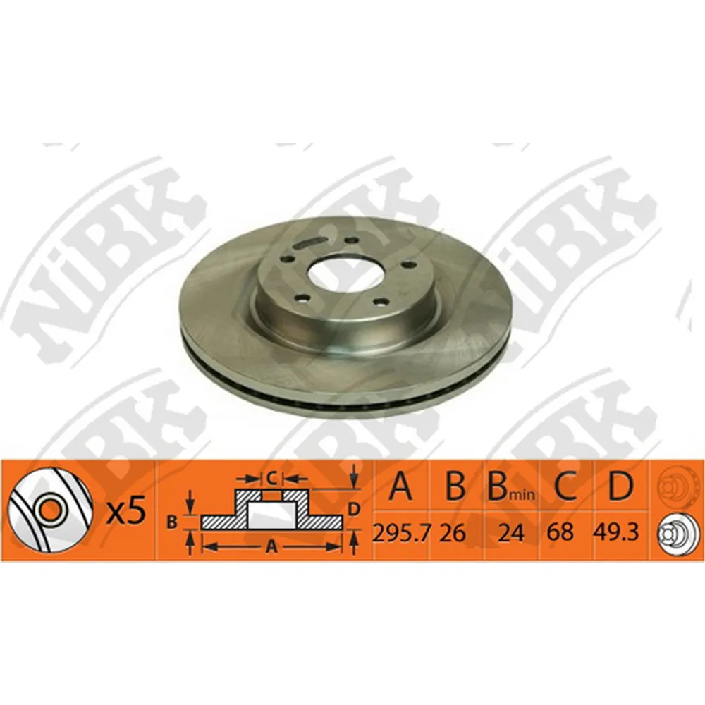 Диск тормозной передний NISSAN (J32) TEANA 08> NIBK RN1419