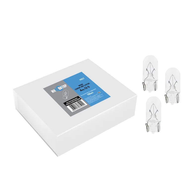 Лампа 12V W5W 5W W2,1x9,5d Инноватор 1 шт. картон H027
