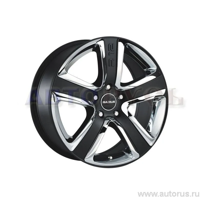 Диск литой R19 9J 5x114.3/75 ET25 RADIUS RS012 Matt Black RS0129019AA5L25NB