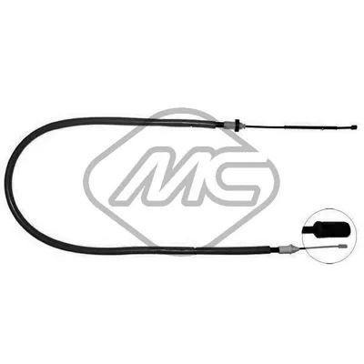 Трос ручника REN CLIO 1/2 16V S/ABS SX-LH Metalcaucho 83080