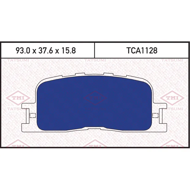 Колодки тормозные дисковые задние TOYOTA Camry 01-> TATSUMI TCA1128